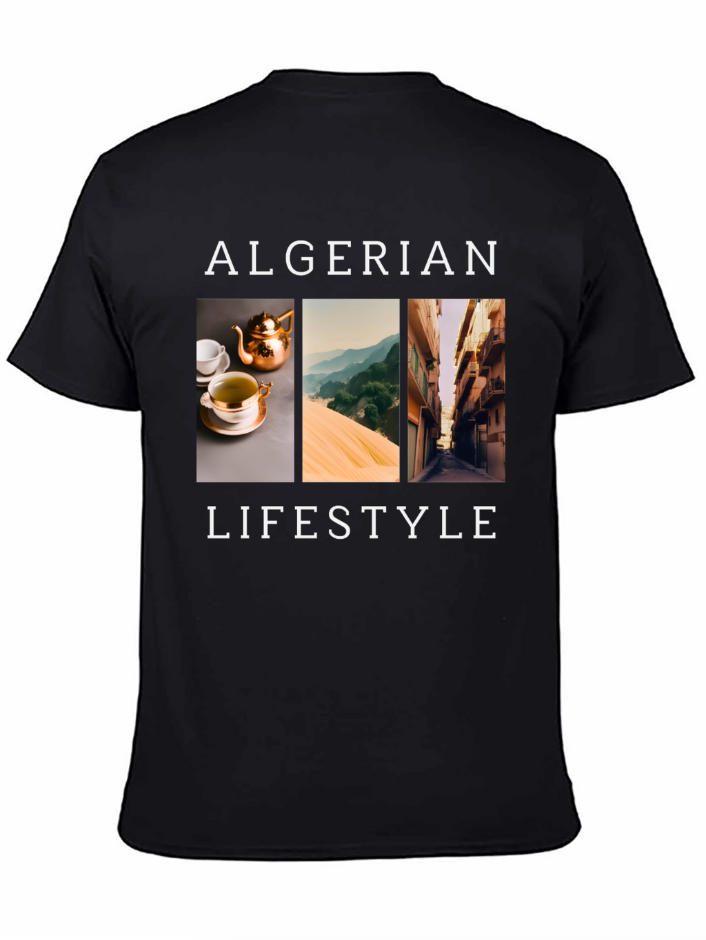 Algerian Lifestyle Black T-Shirt