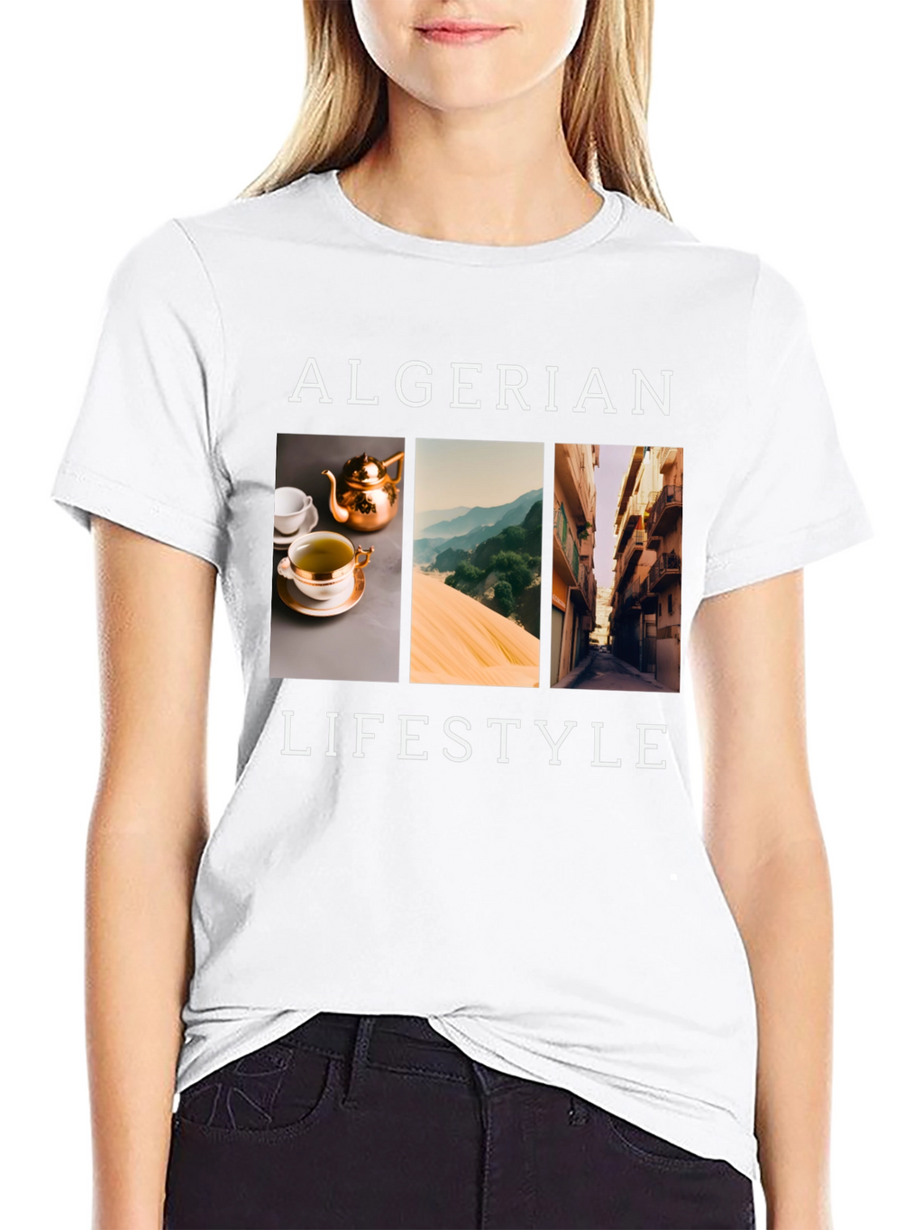 Algerian Lifestyle Black T-Shirt