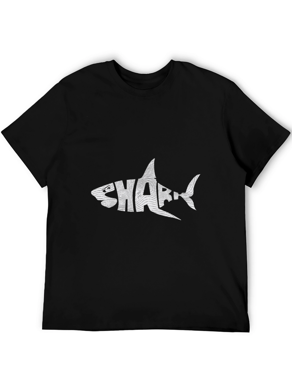 Shark Graphic Tee - Stylish Black T-Shirt