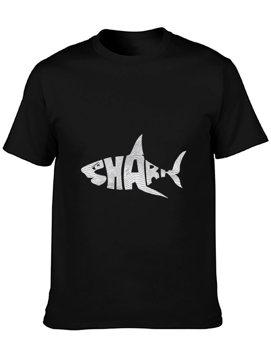 Shark Graphic Tee - Stylish Black T-Shirt