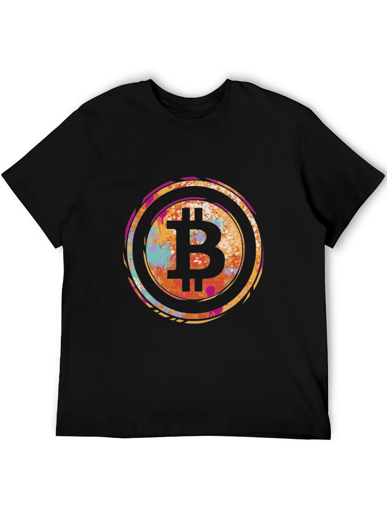 Bitcoin Splash Graphic Tee - Crypto Fashion