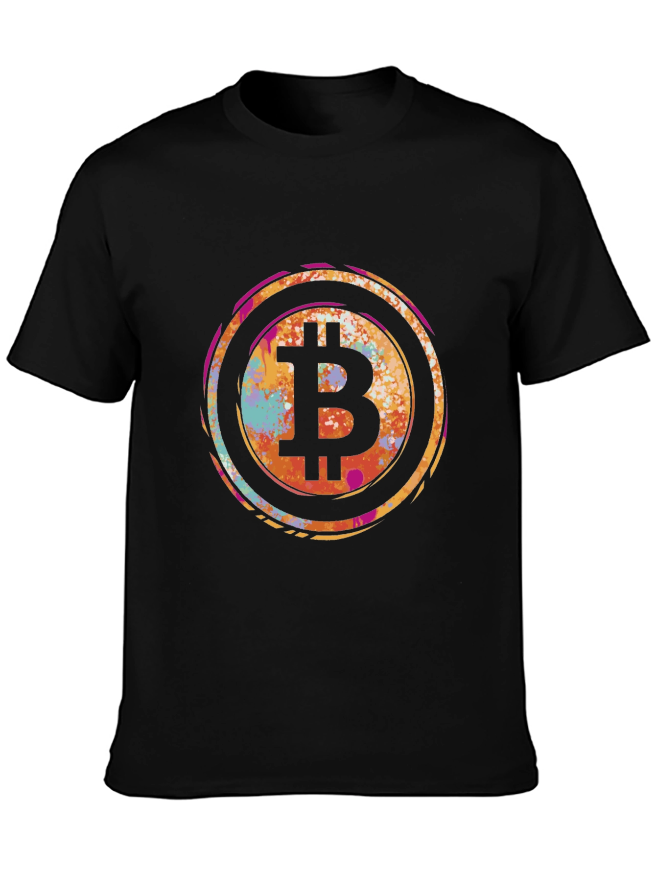 Bitcoin Splash Graphic Tee - Crypto Fashion