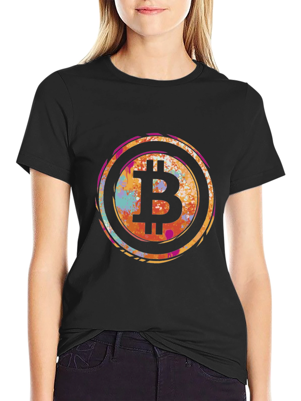 Bitcoin Splash Graphic Tee - Crypto Fashion