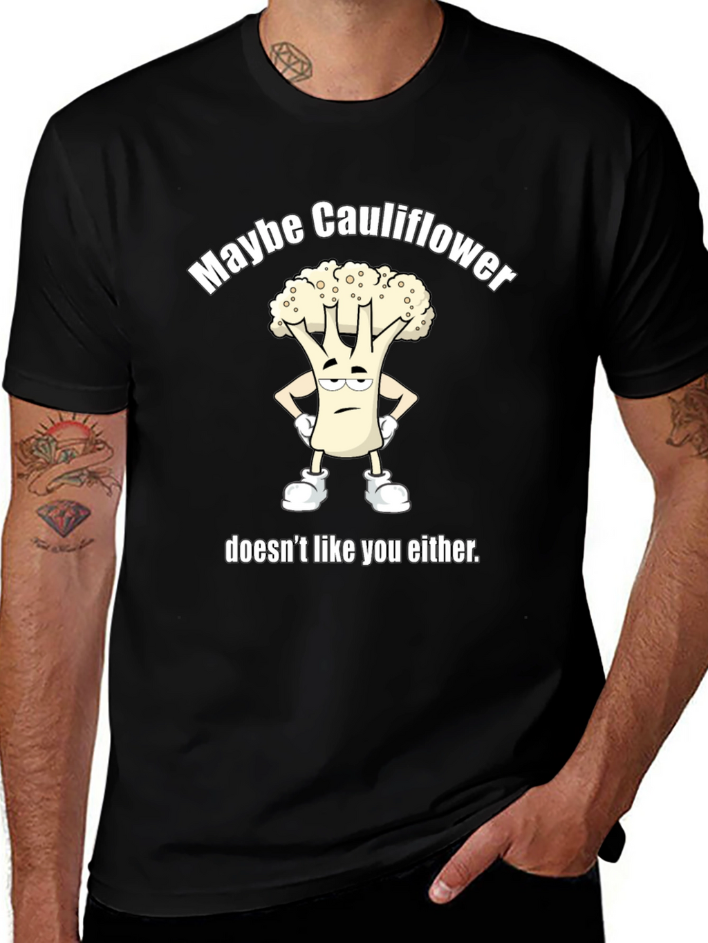Funny Cauliflower Graphic T-Shirt