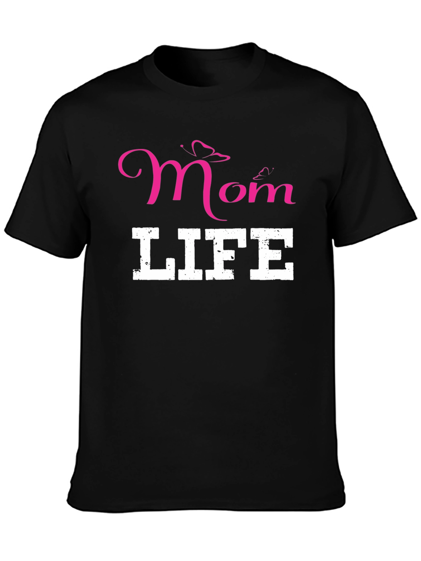 Mom Life Graphic Tee - Black