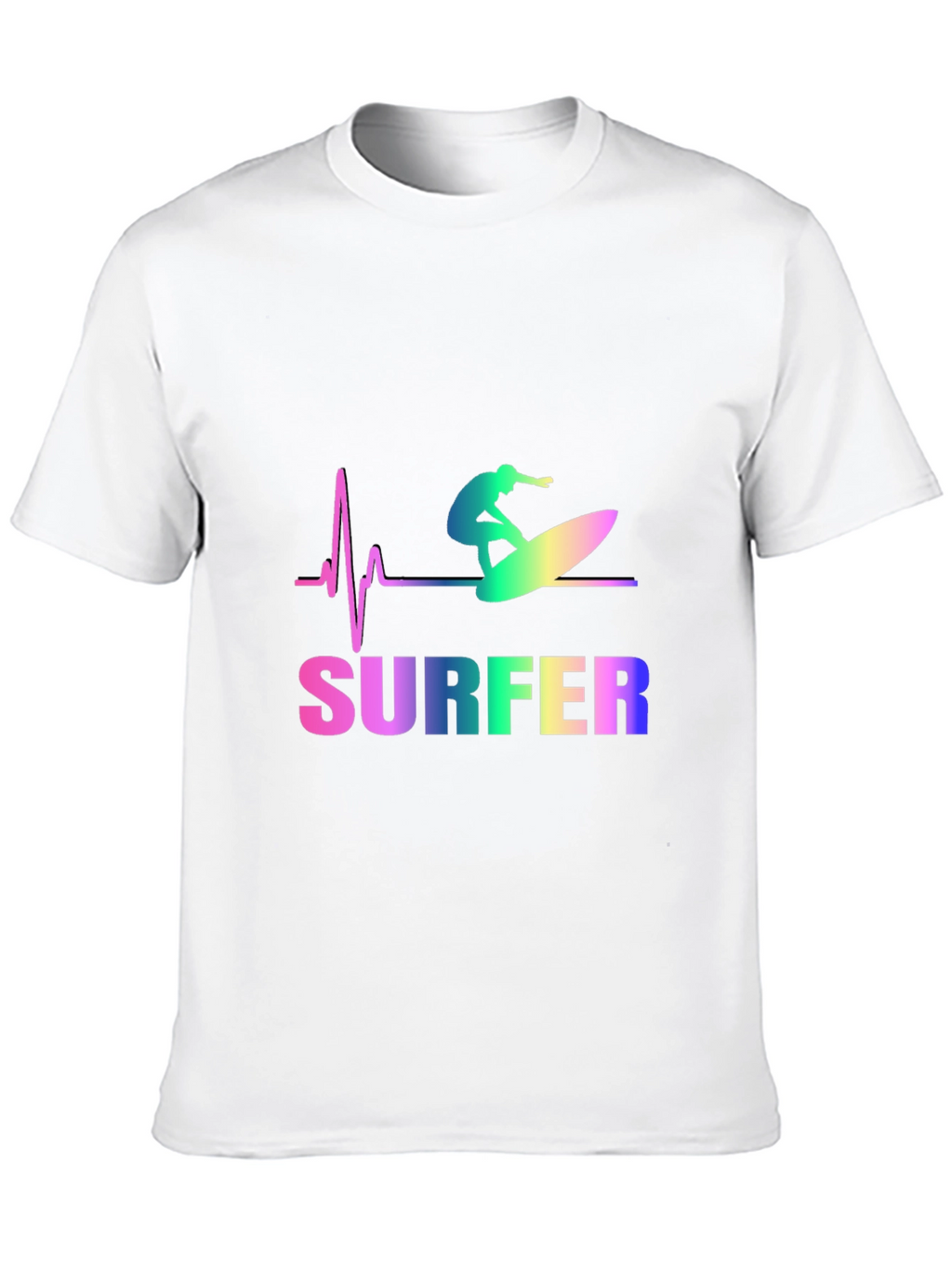 Surfer Heartbeat Graphic Tee