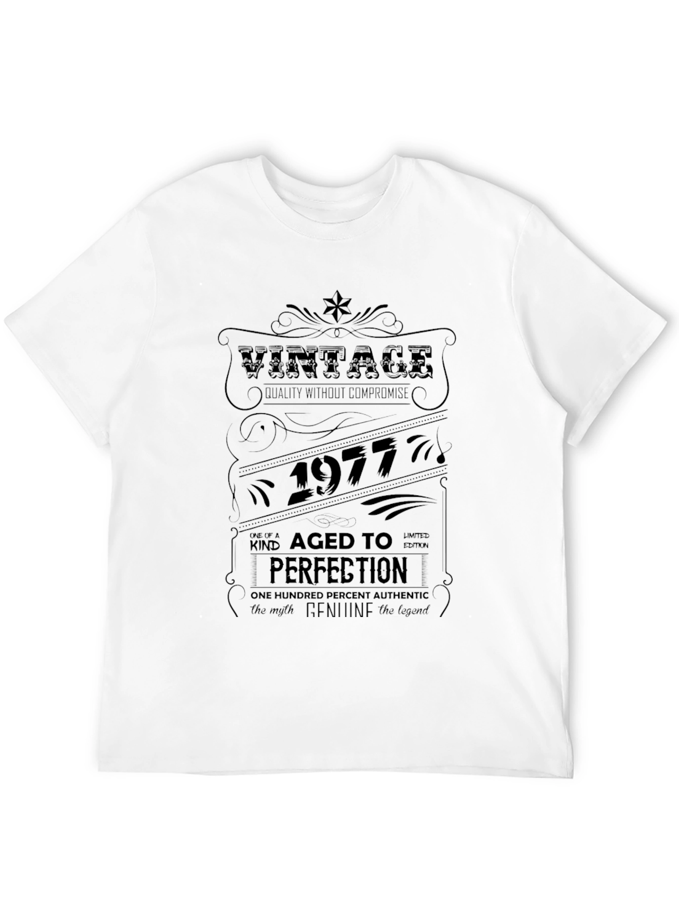 Vintage 1977 Aged to Perfection Graphic T-Shirt