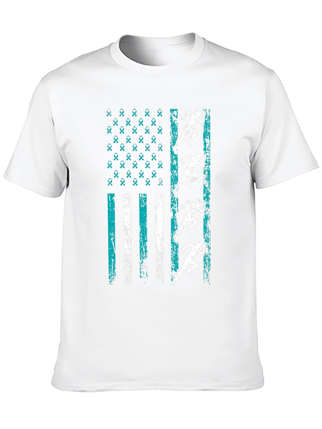 Running Ribbon Flag Graphic T-Shirt