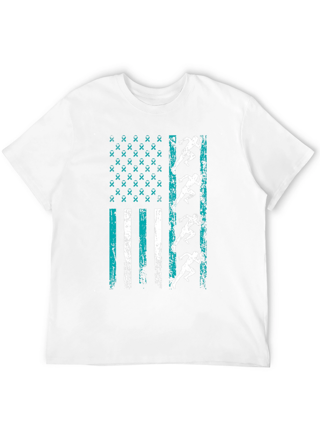 Running Ribbon Flag Graphic T-Shirt