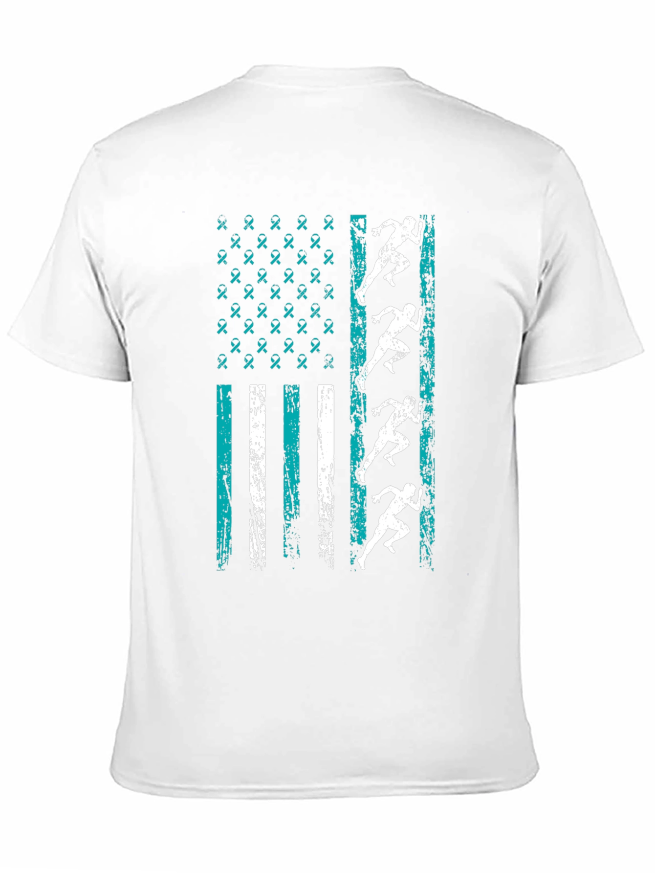 Running Ribbon Flag Graphic T-Shirt
