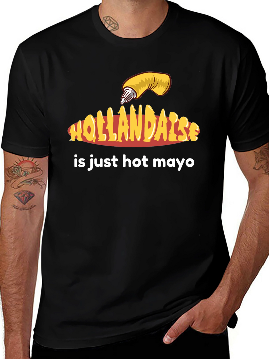 Hollandaise Hot Mayo T-Shirt - Funny Foodie Tee