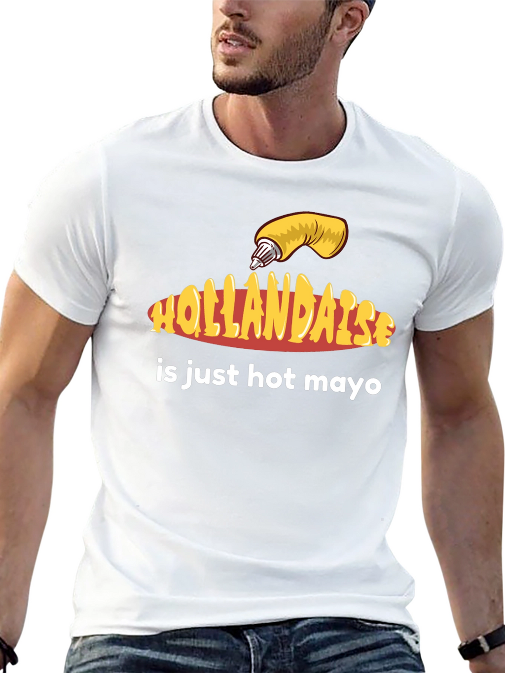 Hollandaise Hot Mayo T-Shirt - Funny Foodie Tee