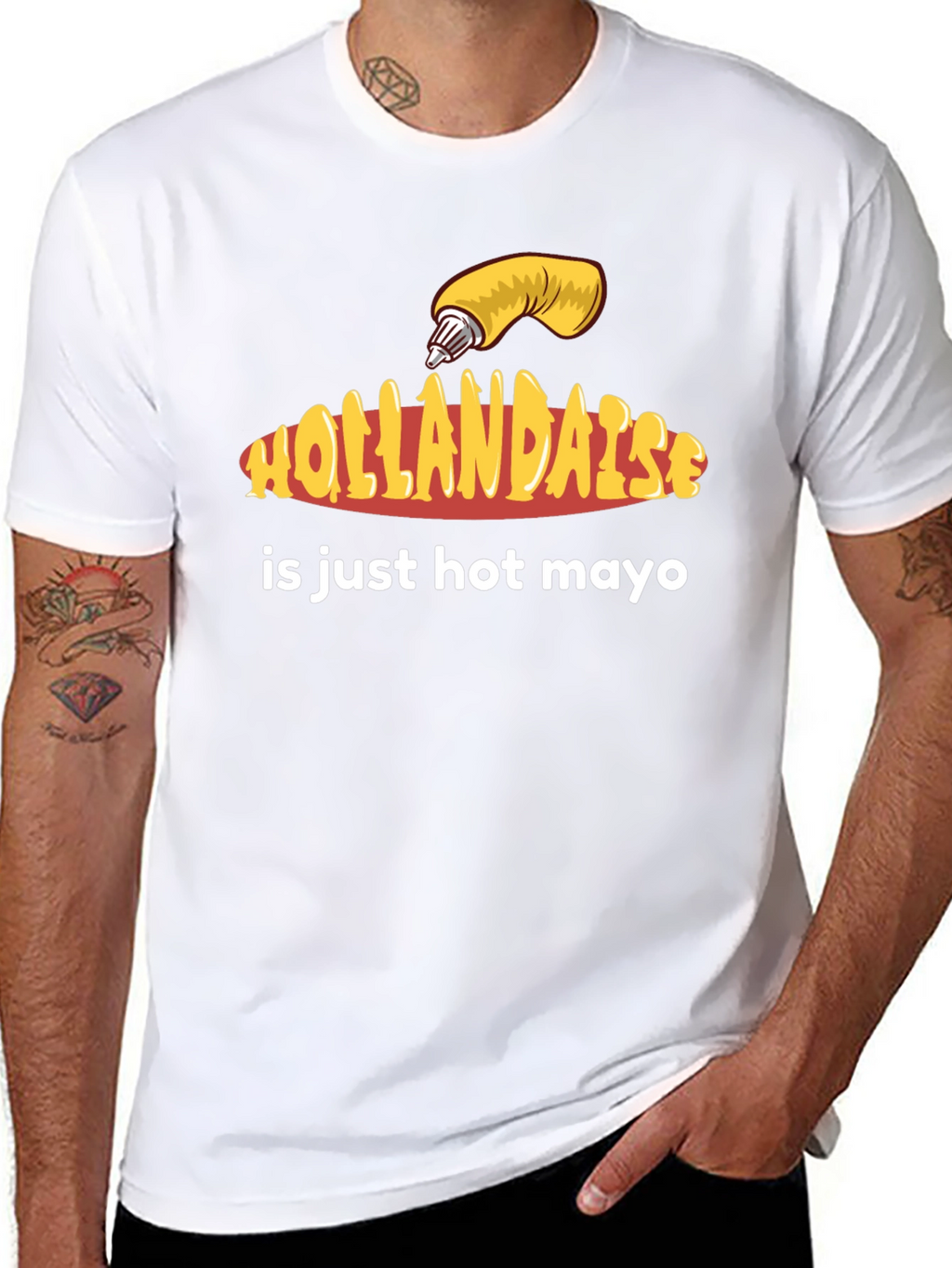 Hollandaise Hot Mayo T-Shirt - Funny Foodie Tee