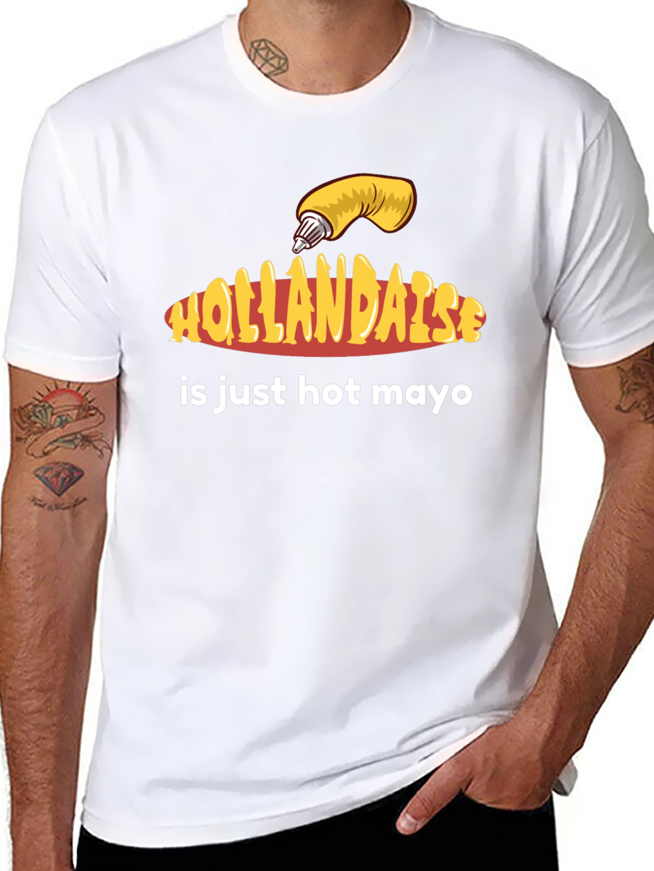 Hollandaise Hot Mayo T-Shirt - Funny Foodie Tee