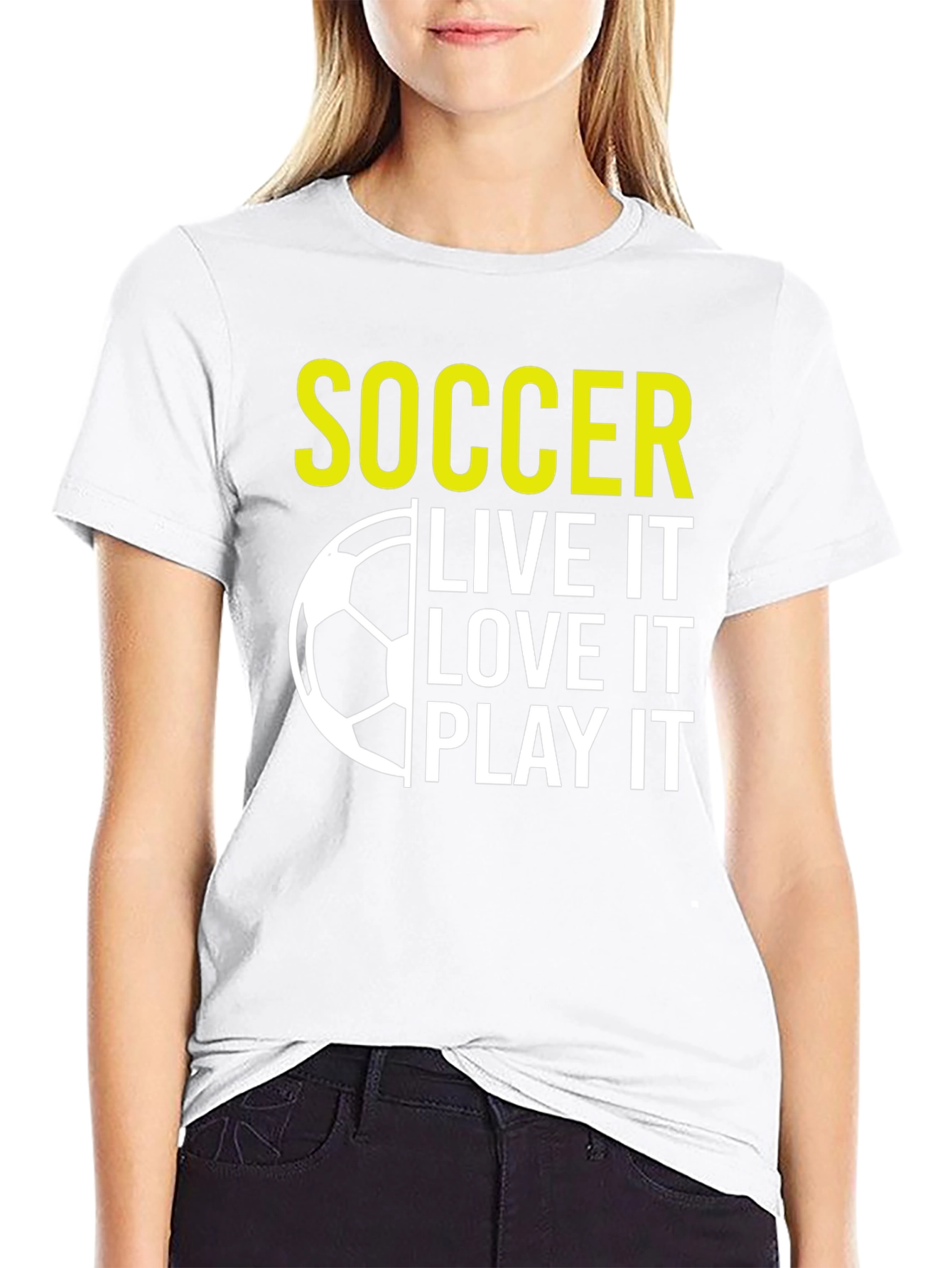 Soccer Live It Love It Play It Graphic T-Shirt