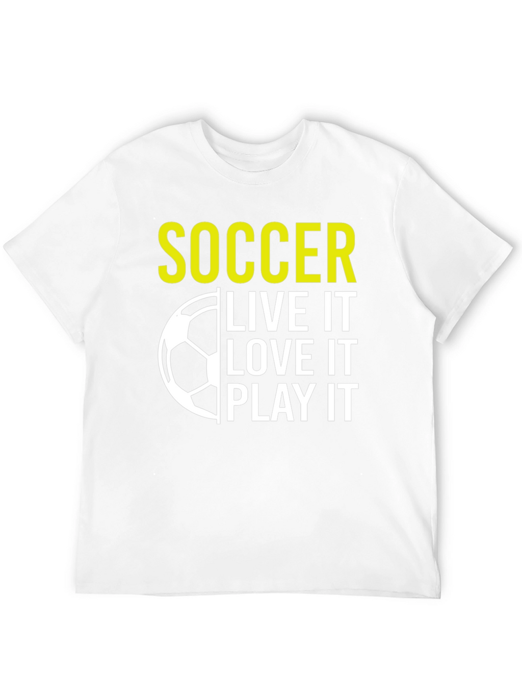 Soccer Live It Love It Play It Graphic T-Shirt