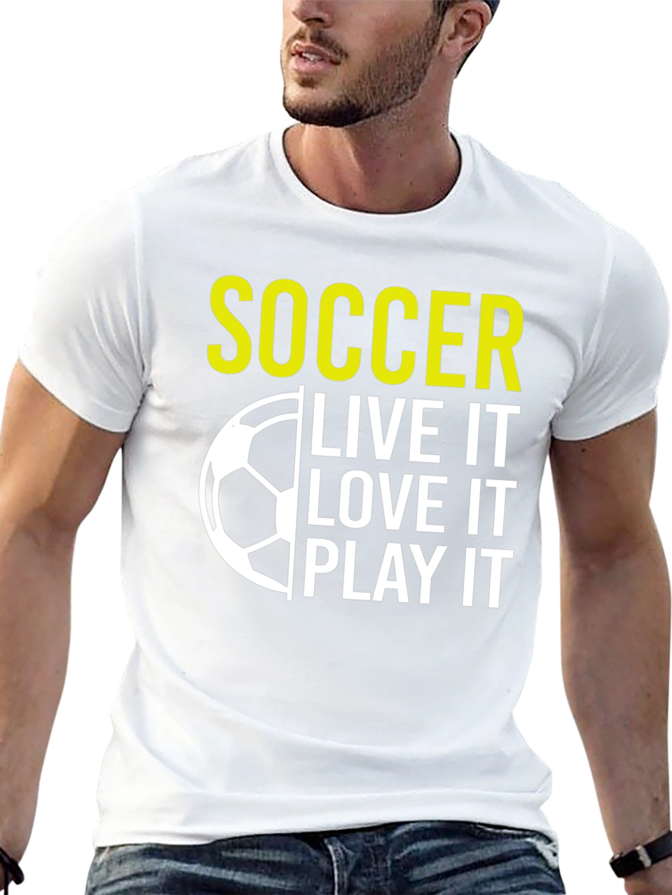 Soccer Live It Love It Play It Graphic T-Shirt