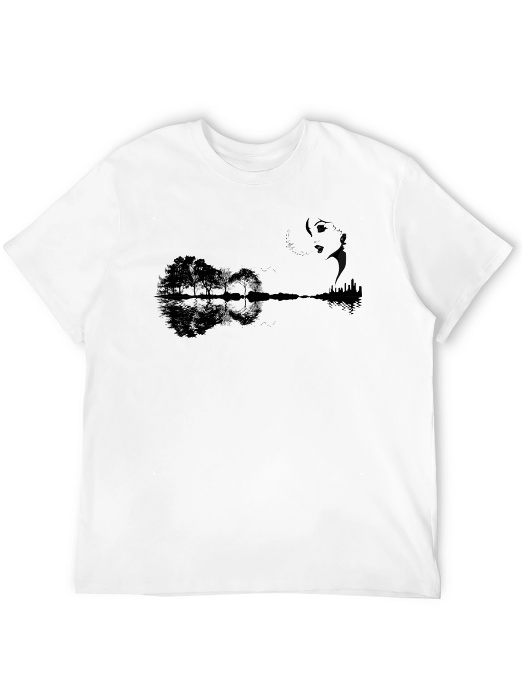 Nature Guitar Black T-Shirt