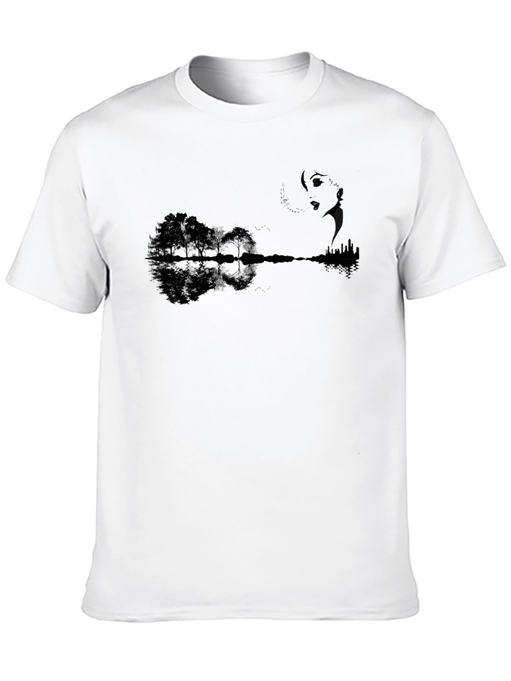 Nature Guitar Black T-Shirt