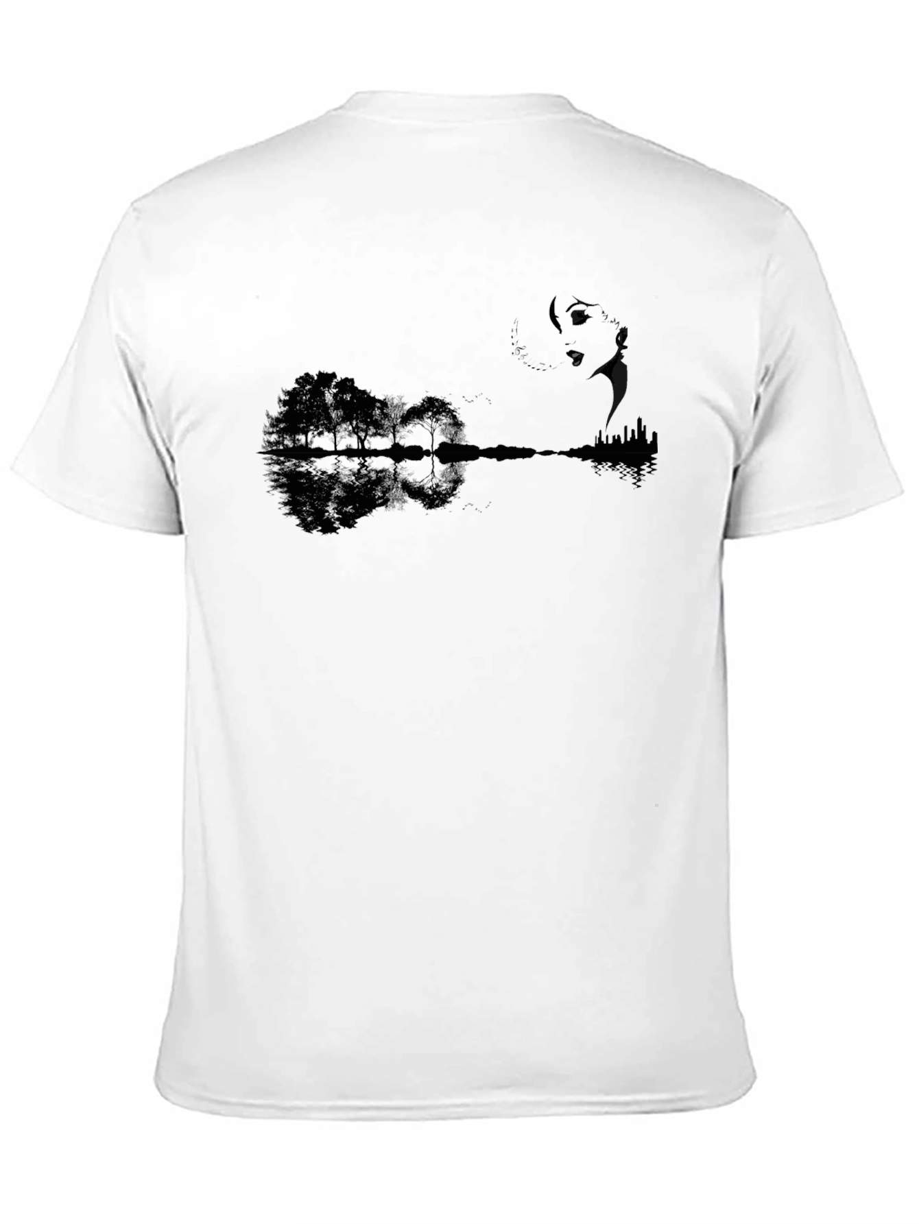 Nature Guitar Black T-Shirt