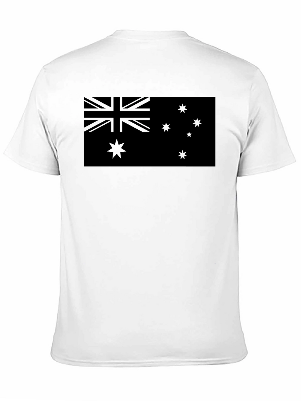 Australian Flag T-Shirt - Black Crew Neck Tee