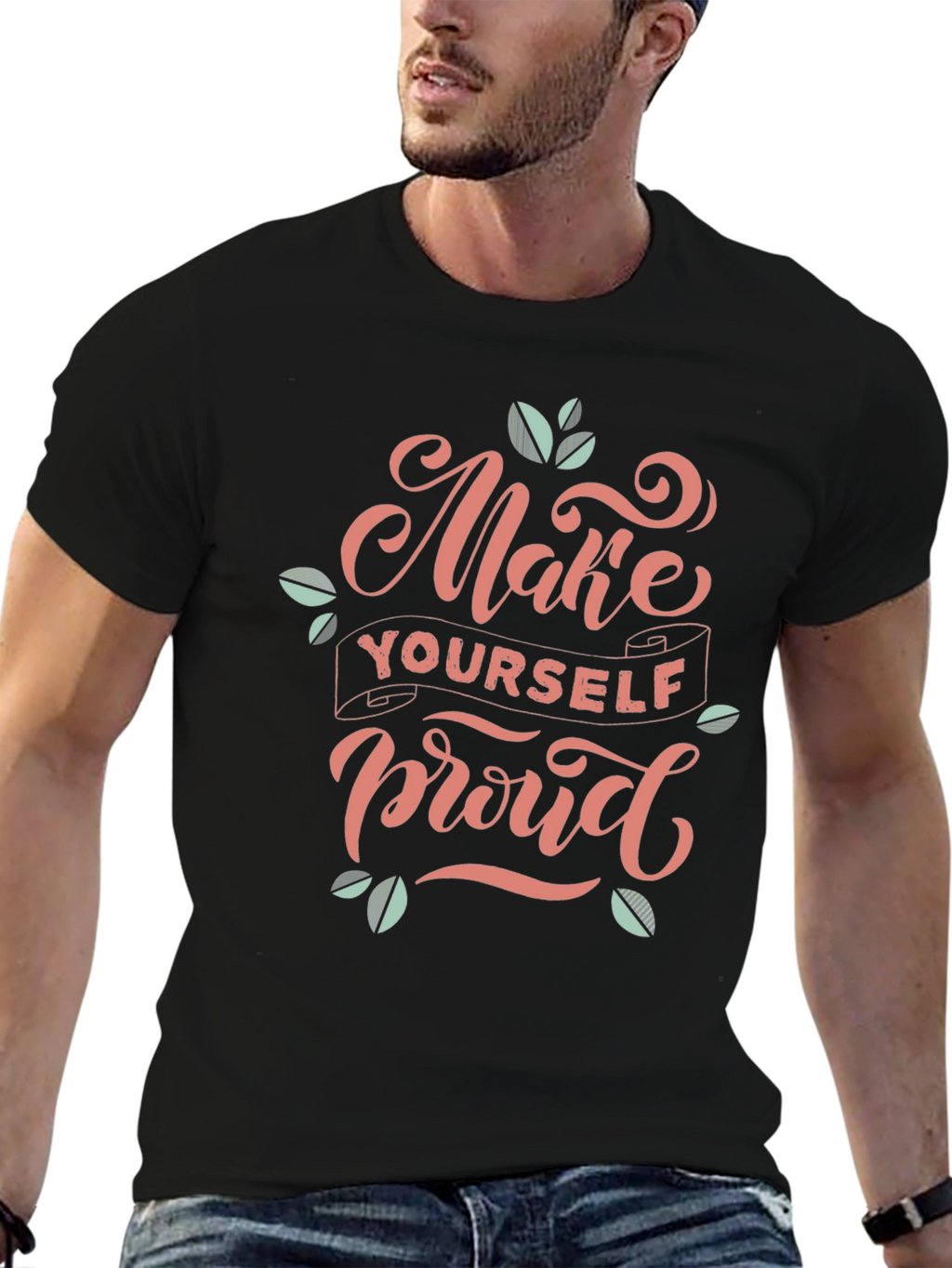 Make Yourself Proud Black Graphic Tee