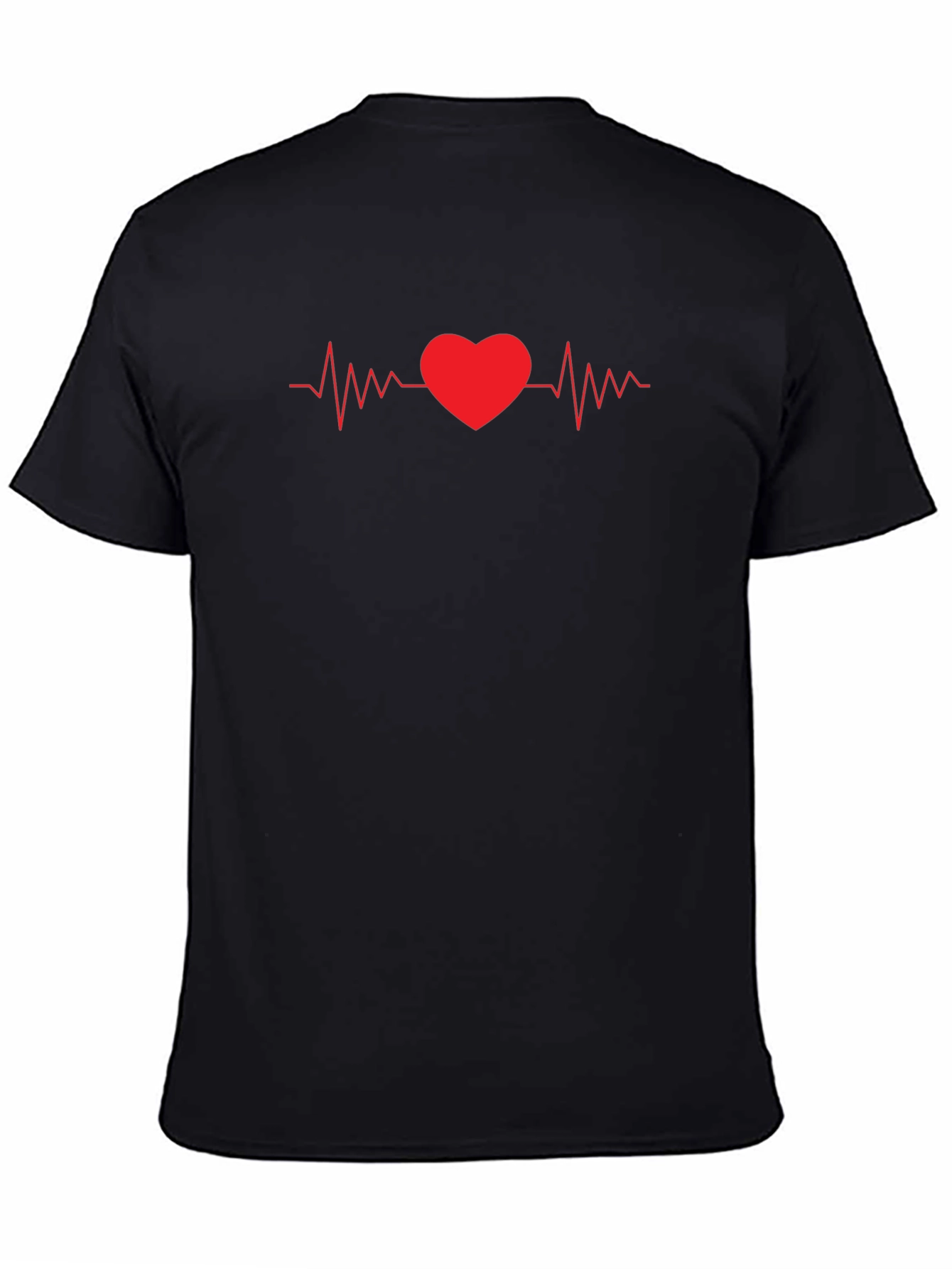 Heartbeat Love Graphic Tee - Stylish Unisex T-Shirt