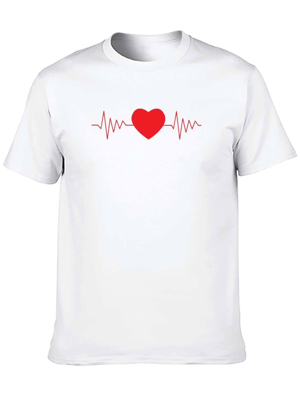 Heartbeat Love Graphic Tee - Stylish Unisex T-Shirt