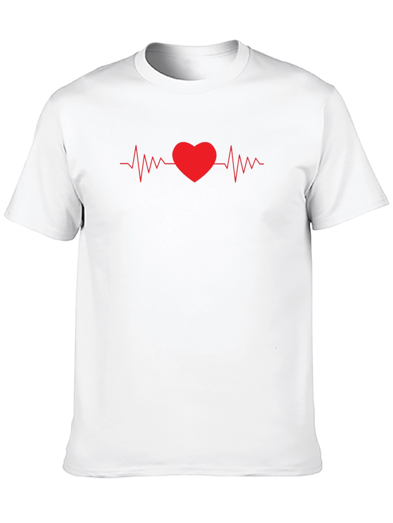 Heartbeat Love Graphic Tee - Stylish Unisex T-Shirt