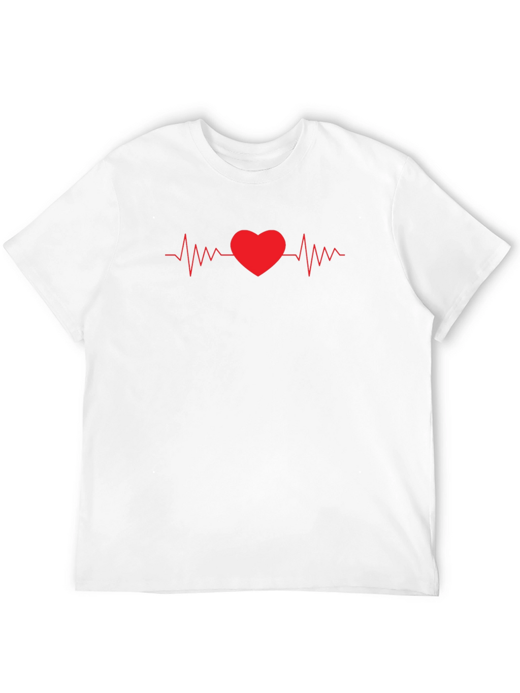 Heartbeat Love Graphic Tee - Stylish Unisex T-Shirt