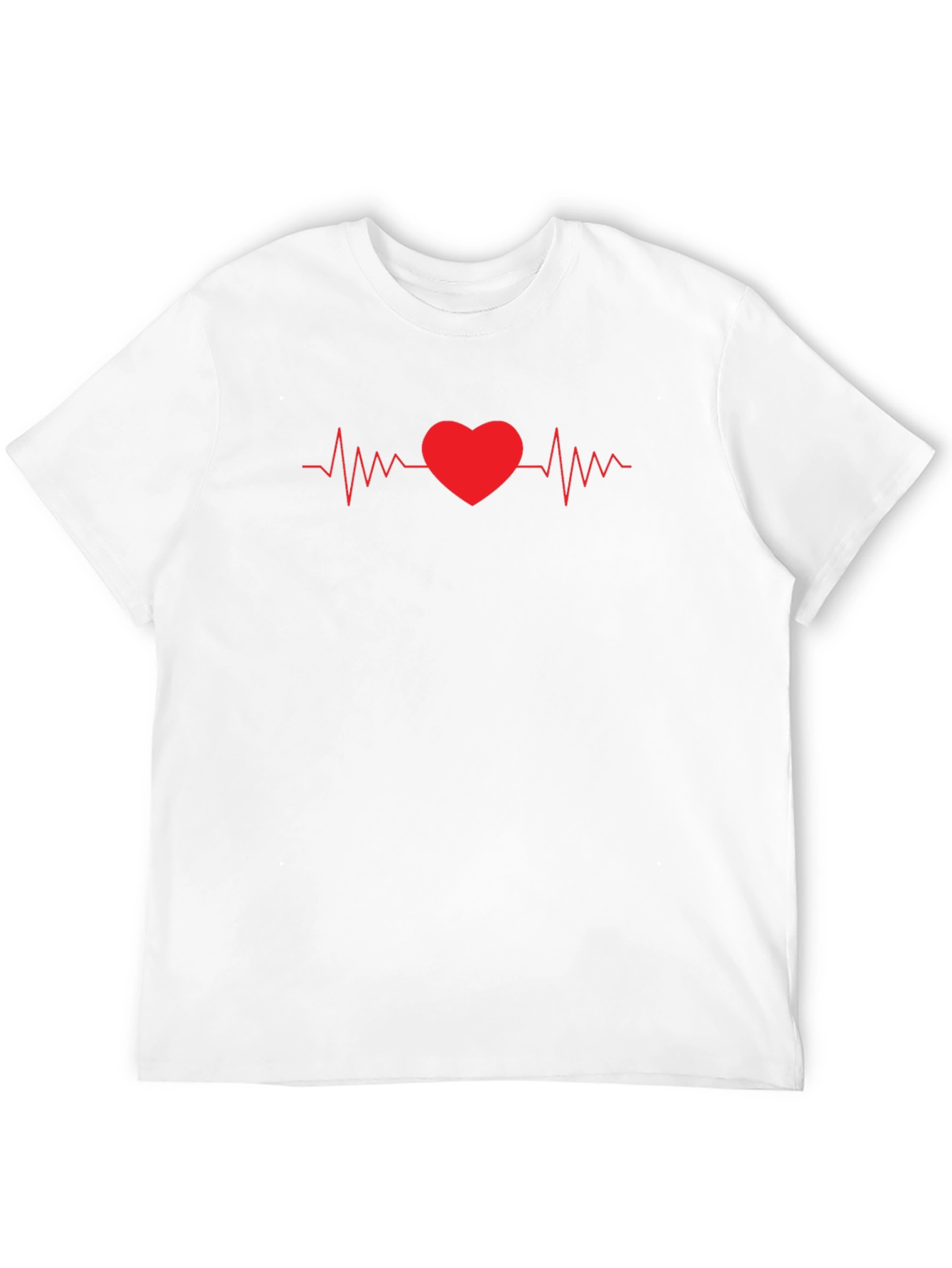 Heartbeat Love Graphic Tee - Stylish Unisex T-Shirt