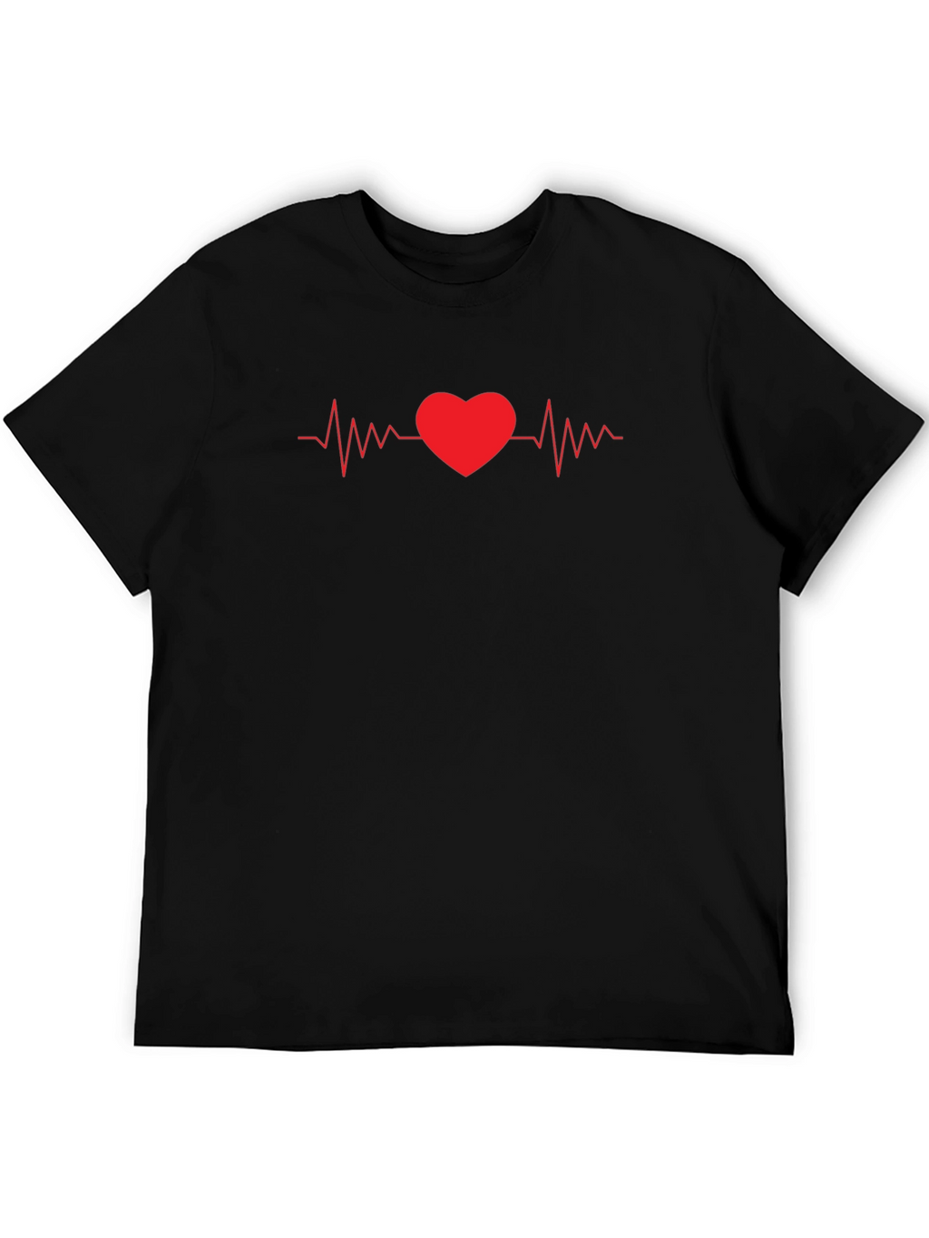 Heartbeat Love Graphic Tee - Stylish Unisex T-Shirt