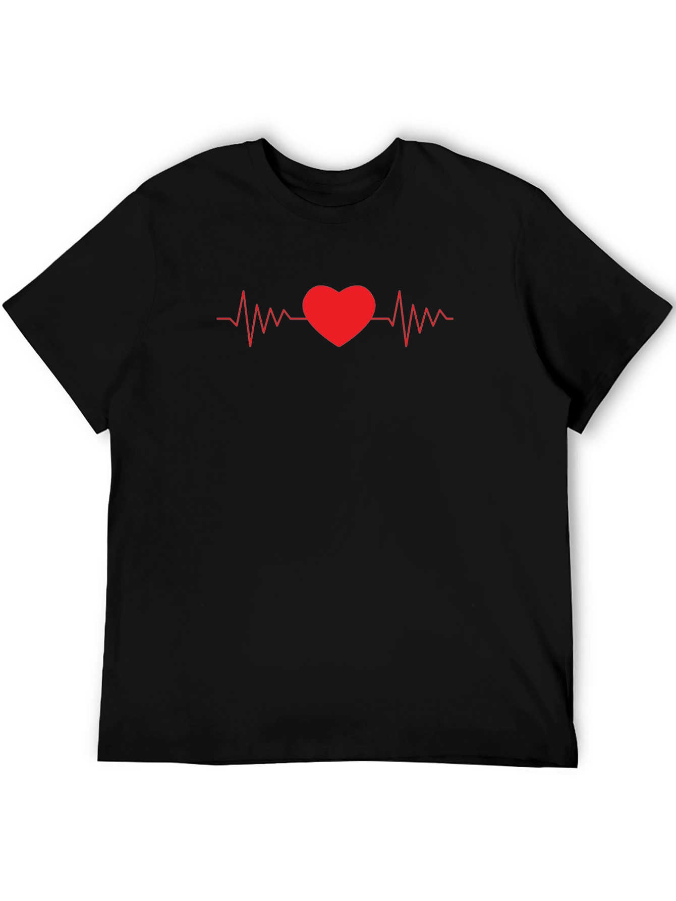 Heartbeat Love Graphic Tee - Stylish Unisex T-Shirt