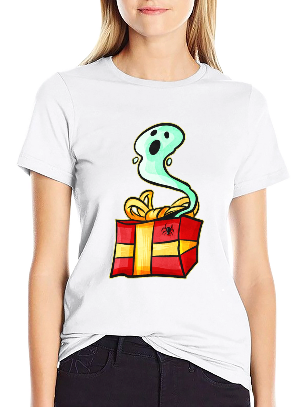 Ghost in a Box Graphic Tee - Halloween Gift