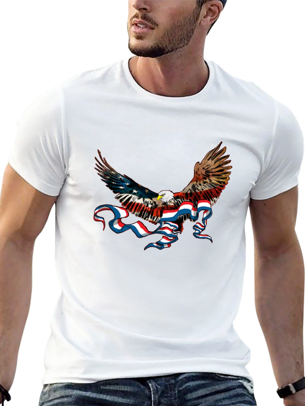 Patriotic Eagle T-Shirt - American Pride