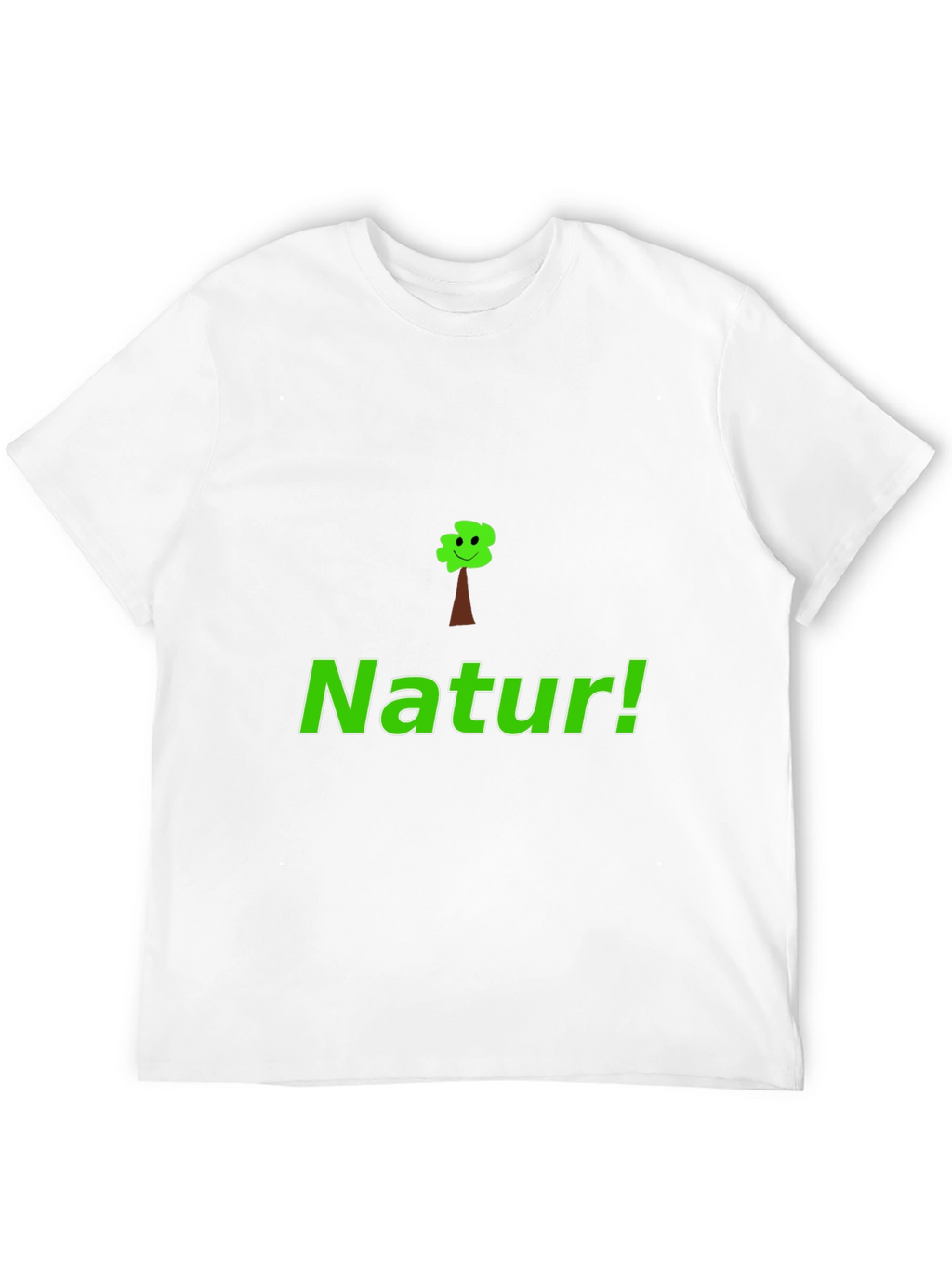 Natur! Black Graphic Tee with Tree Design