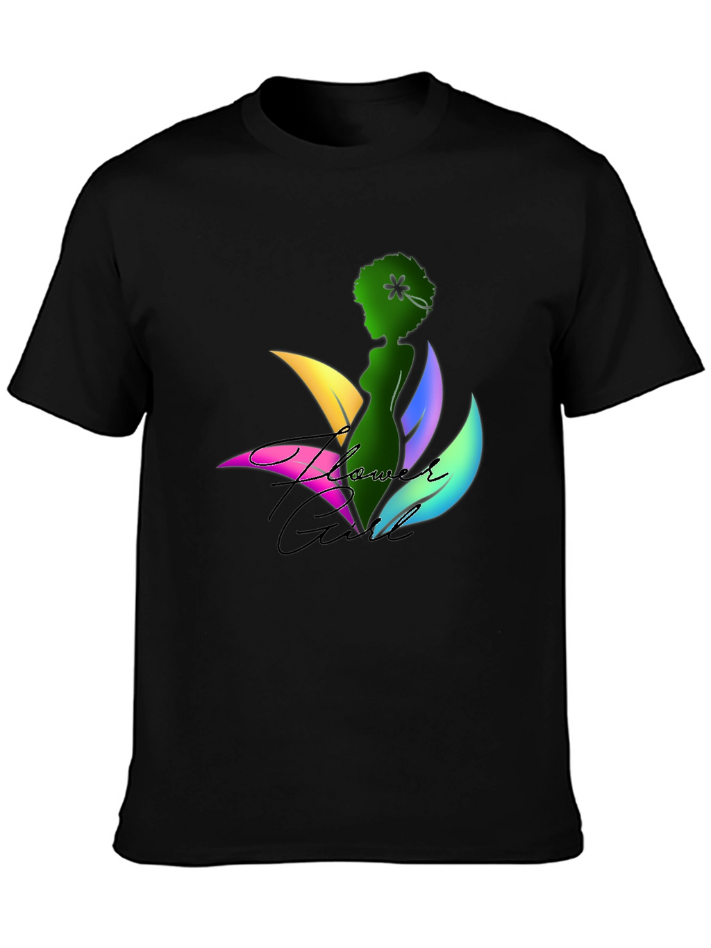 Flower Girl Graphic Print T-Shirt
