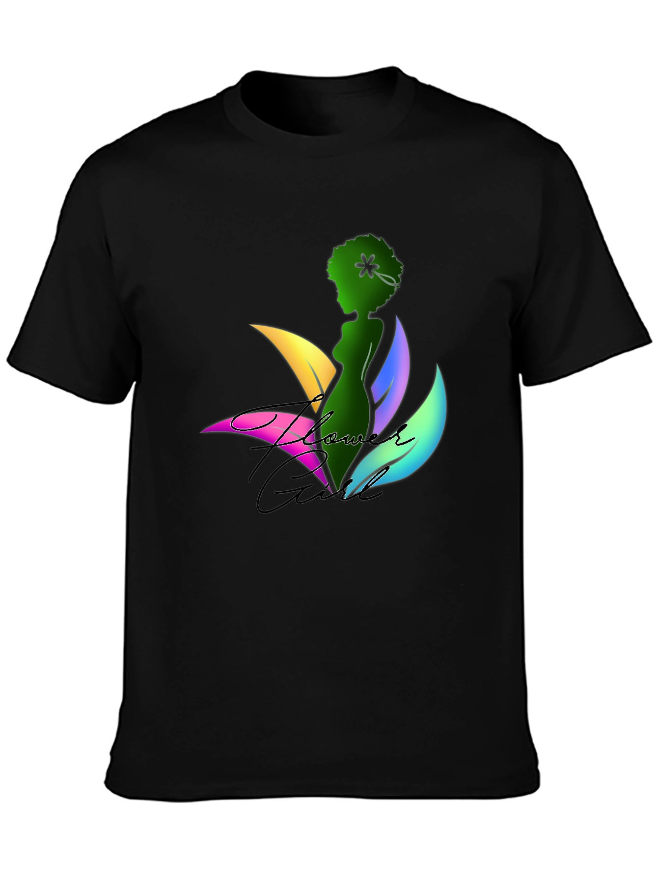 Flower Girl Graphic Print T-Shirt