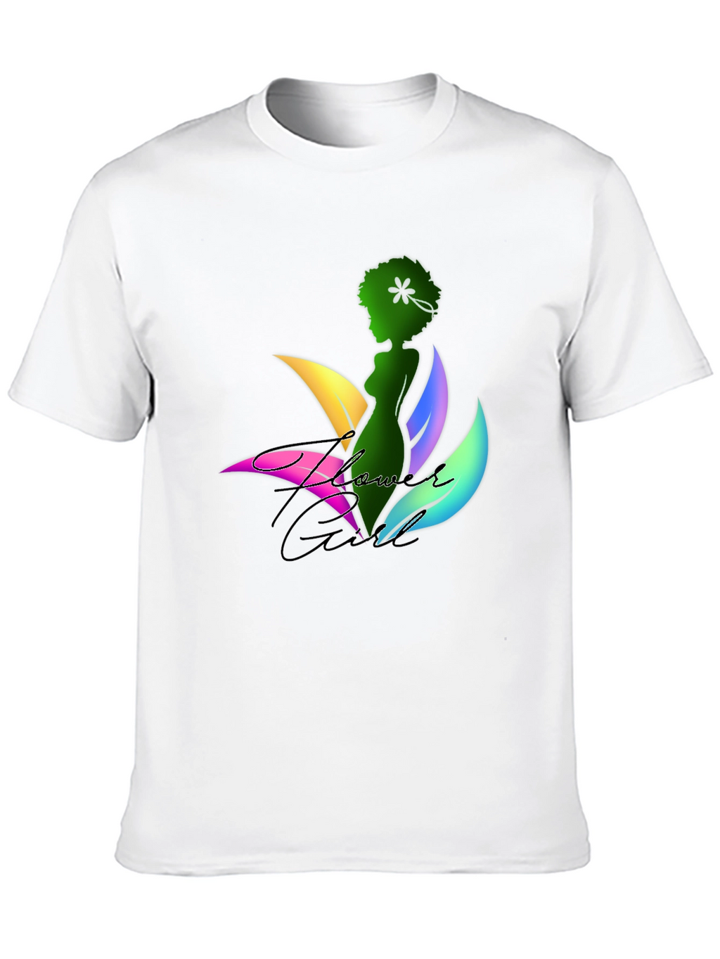 Flower Girl Graphic Print T-Shirt
