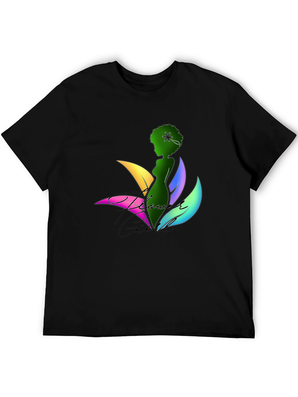 Flower Girl Graphic Print T-Shirt
