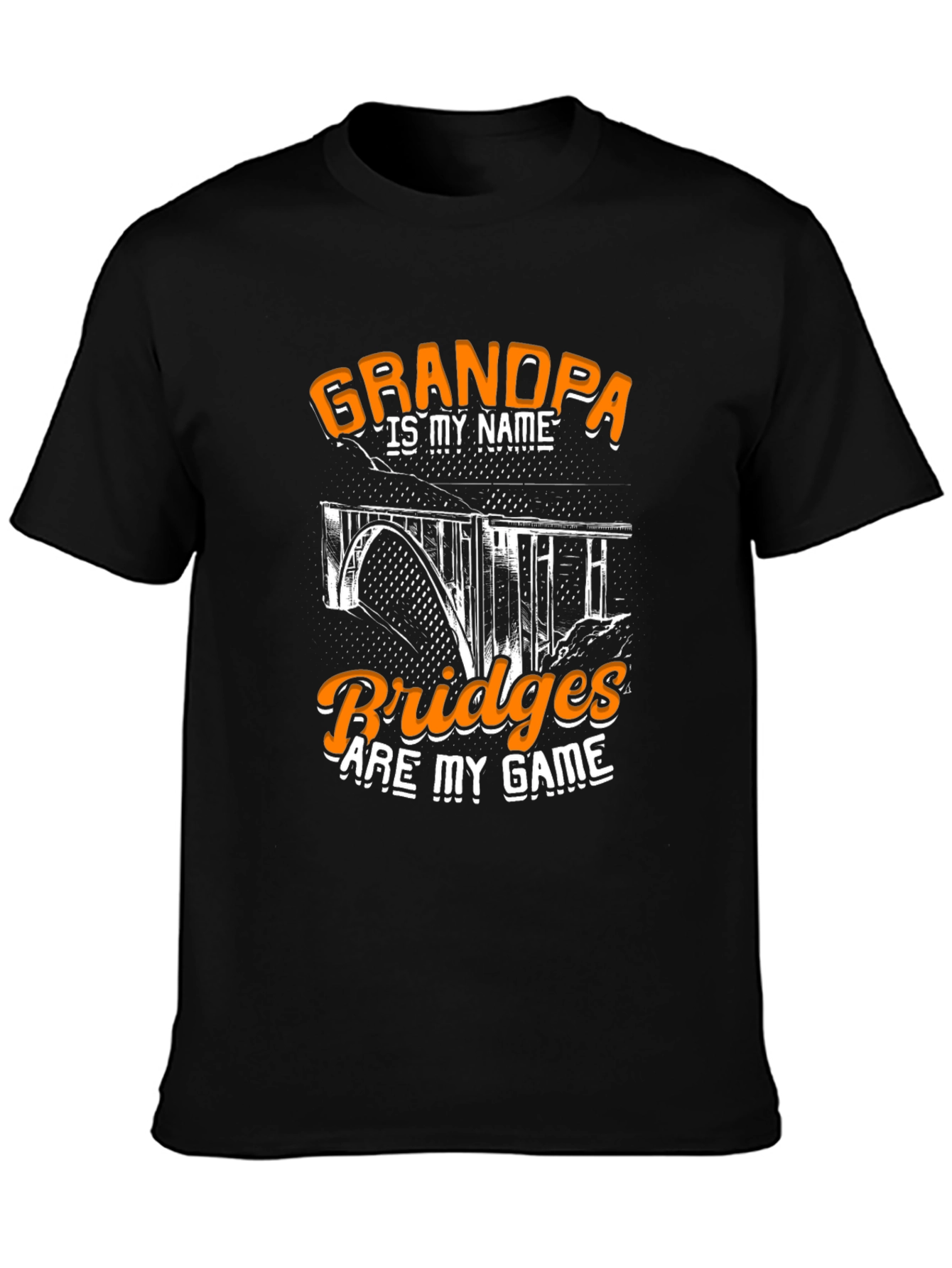 Grandpa Bridges T-Shirt - Cool Gift for Bridge Builders