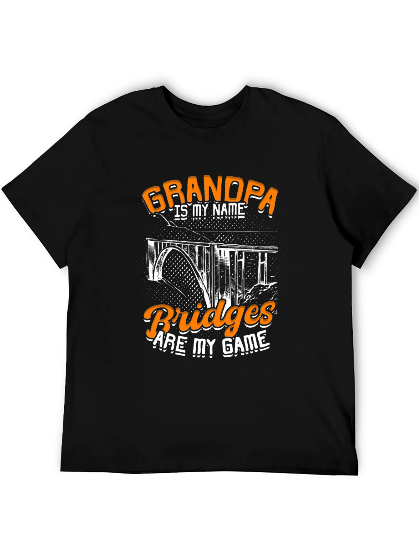 Grandpa Bridges T-Shirt - Cool Gift for Bridge Builders