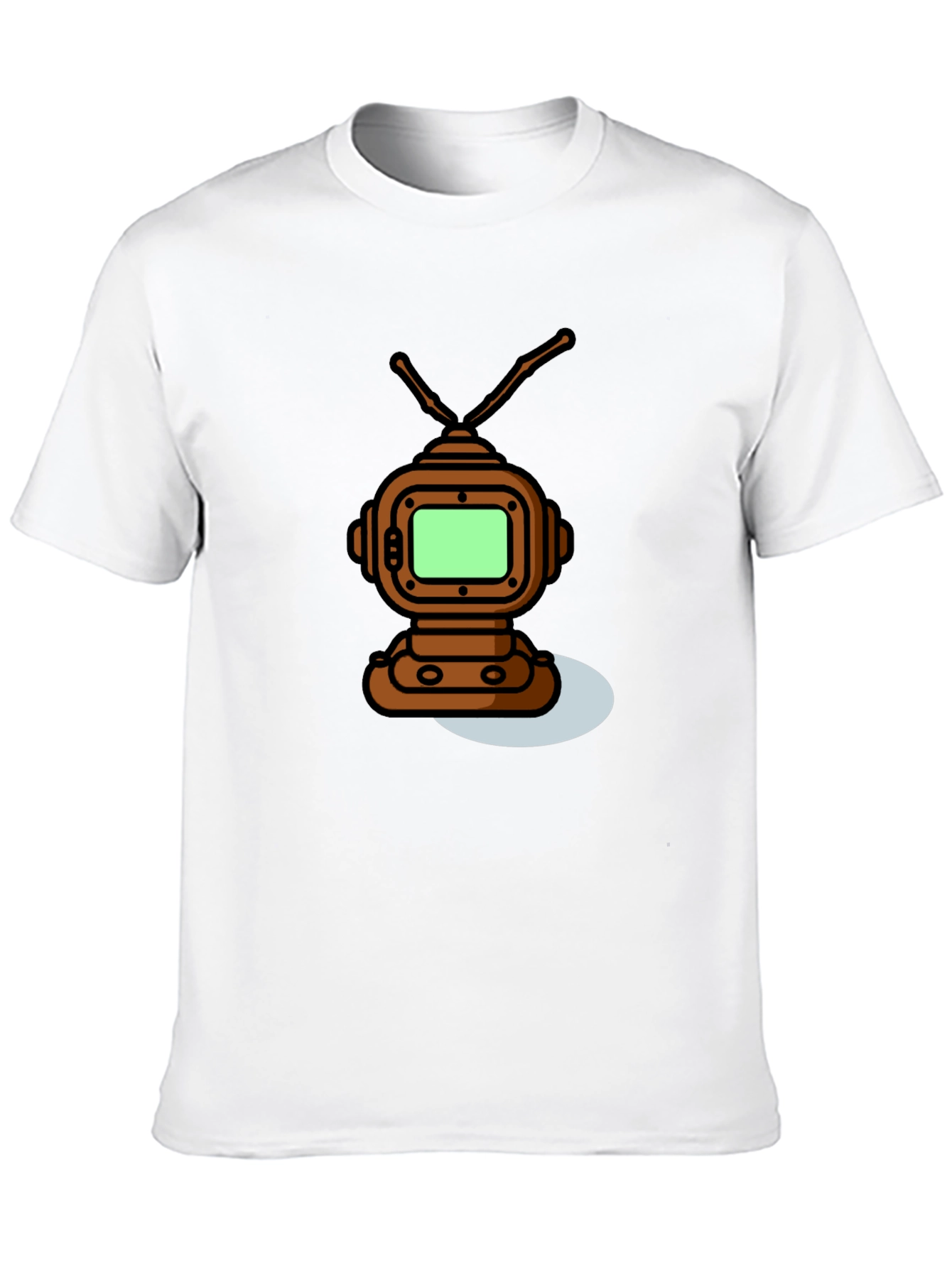 Retro Robot TV T-Shirt - Unique Graphic Tee