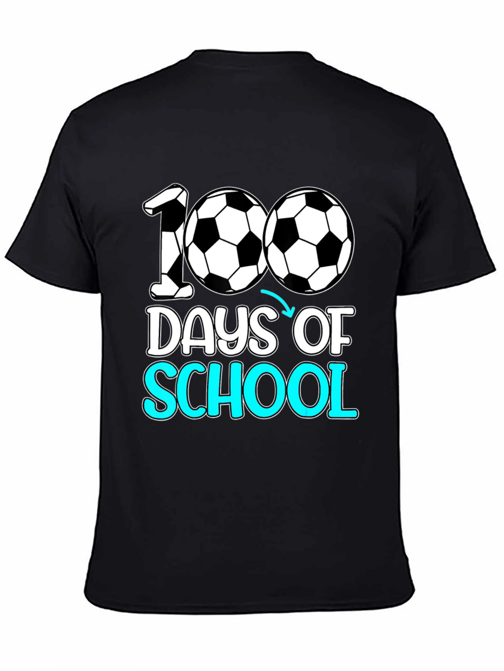 100 Days of School Soccer T-Shirt