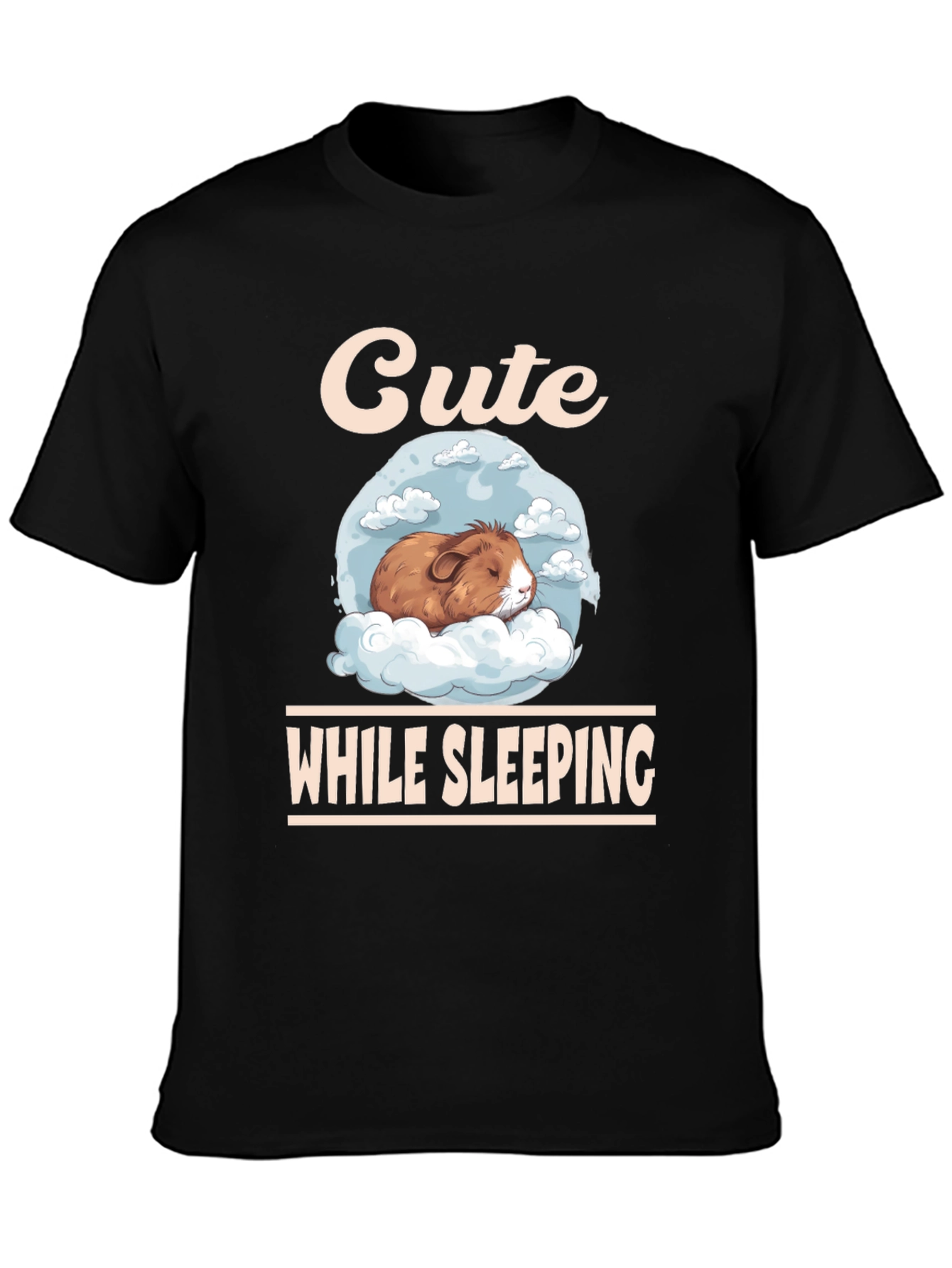 Cute Guinea Pig Sleeping T-Shirt