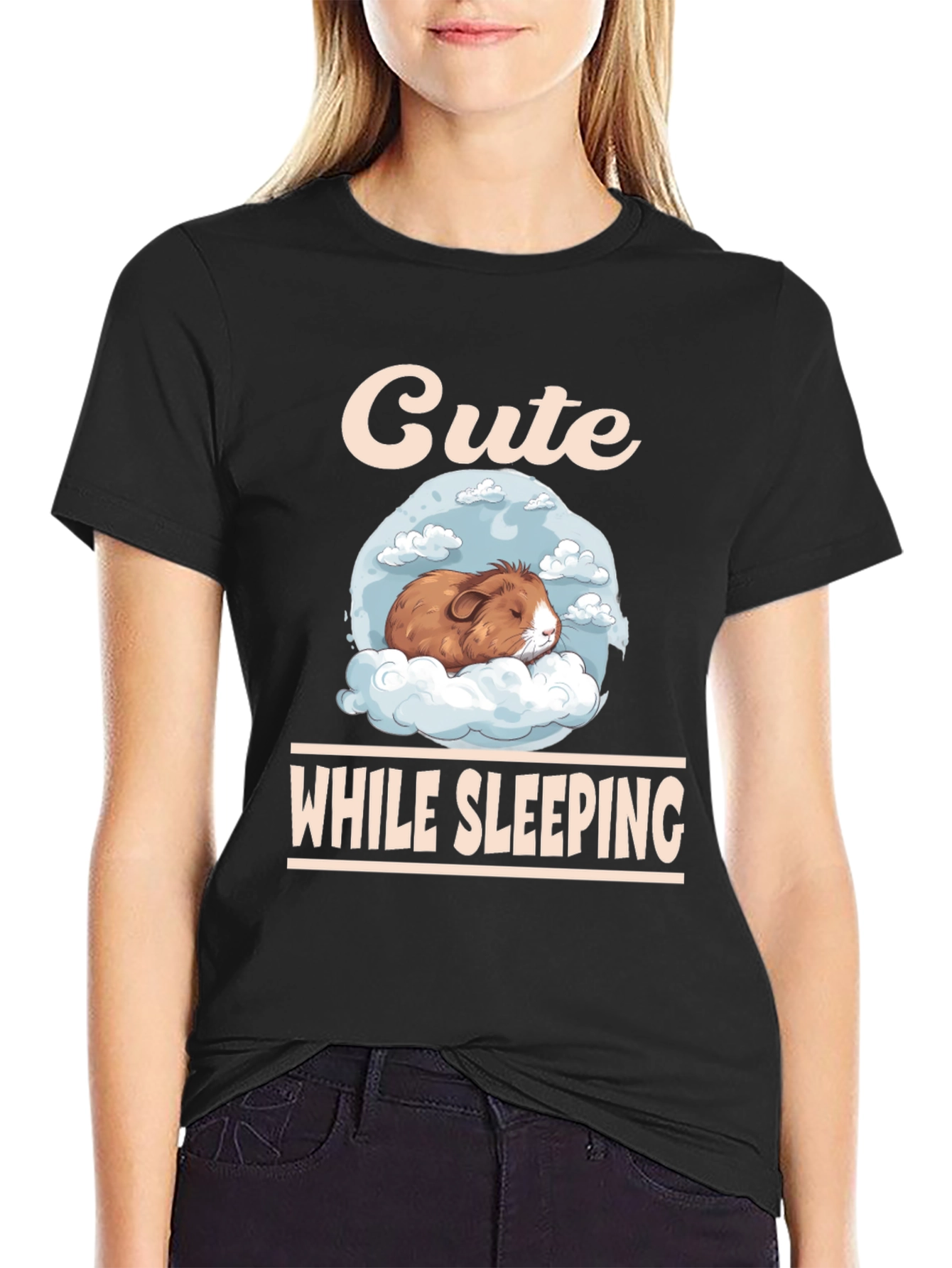 Cute Guinea Pig Sleeping T-Shirt