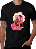 Sewing Woman Heart Quilt T-Shirt