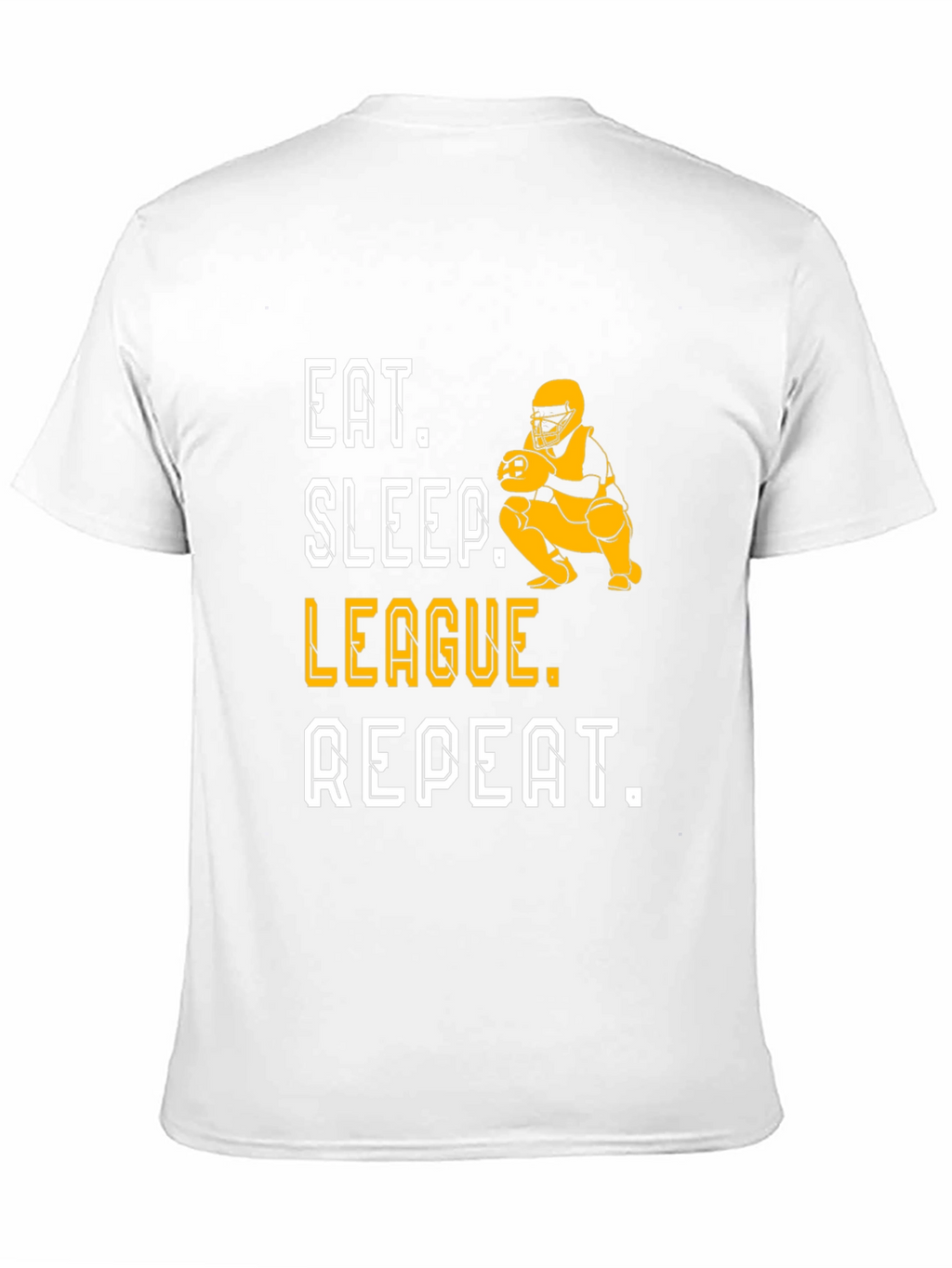 Eat Sleep League Repeat Black Graphic T-Shirt