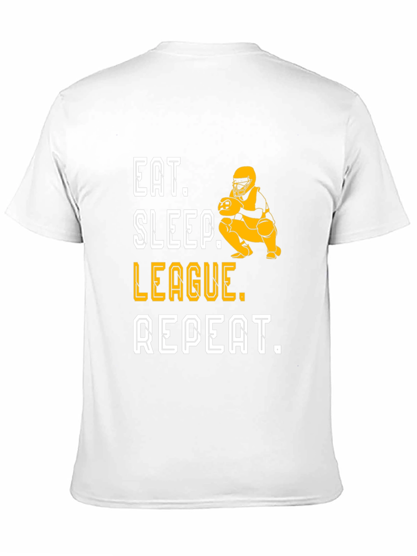 Eat Sleep League Repeat Black Graphic T-Shirt