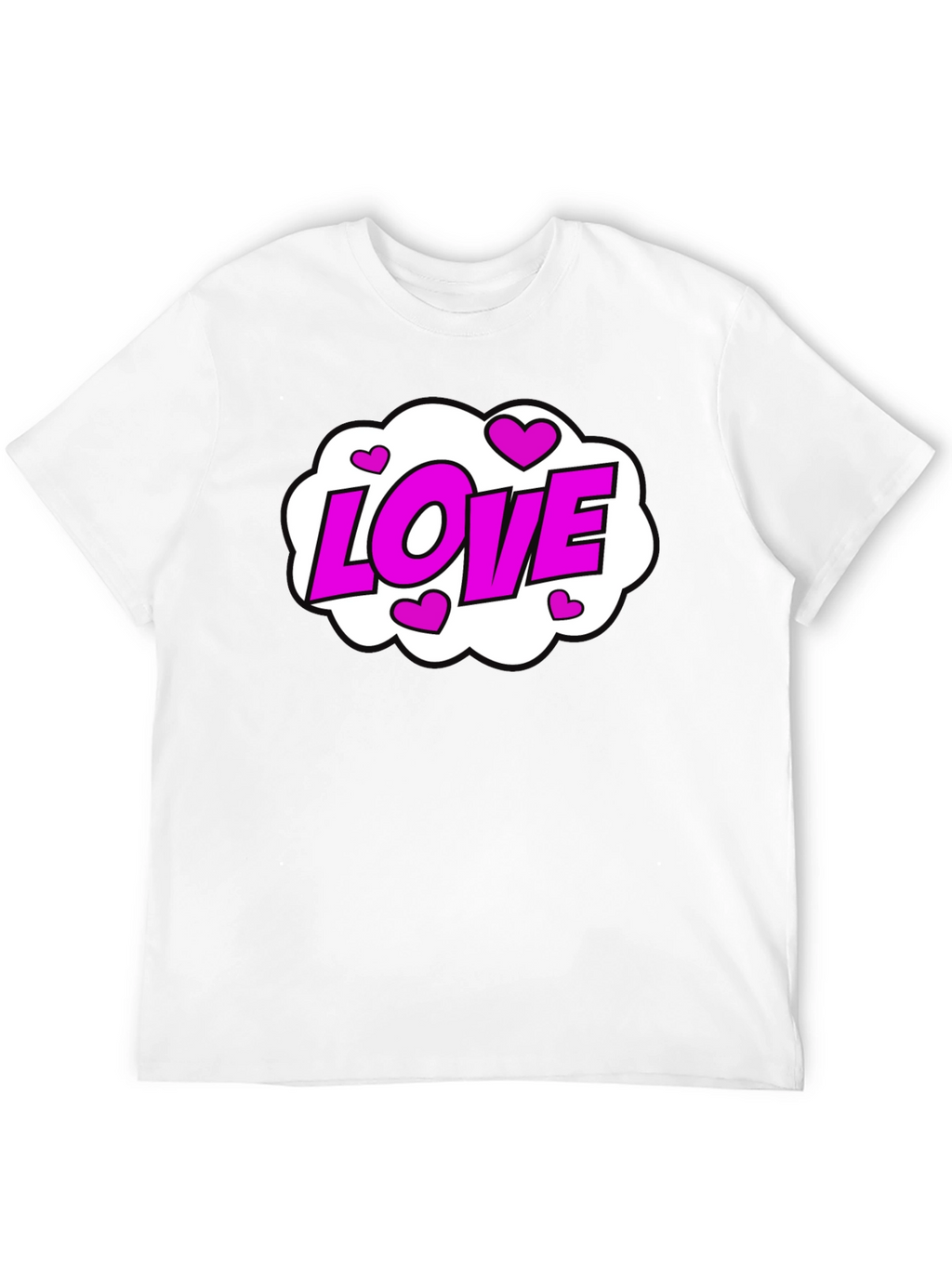 Love Heart Graphic Black T-Shirt - Trendy Casual Tee
